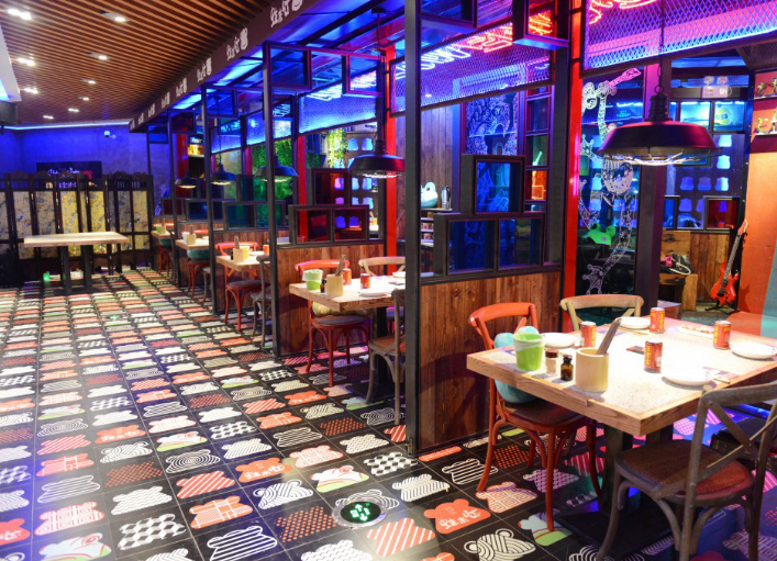 蛙来哒工业风门店